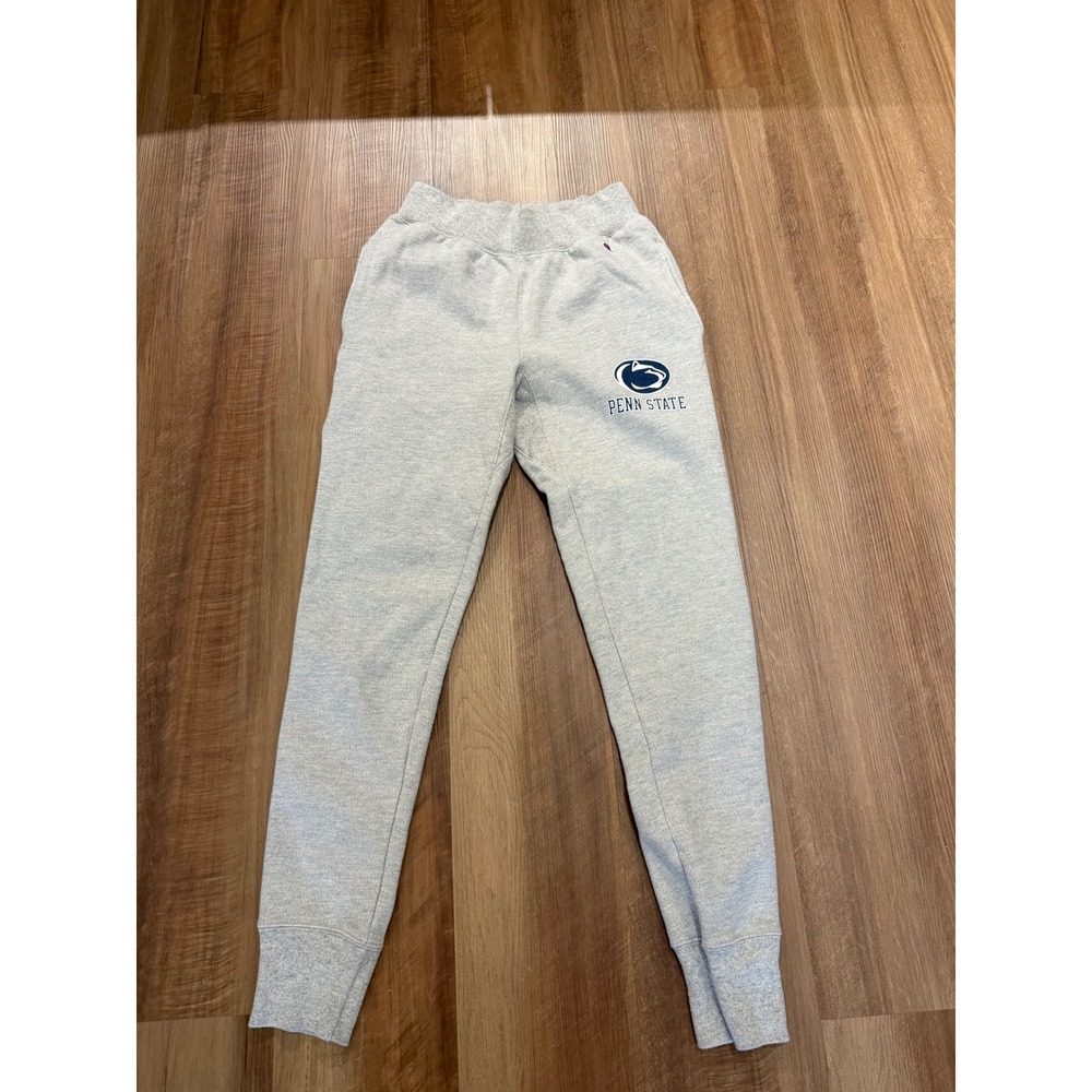 Champion Sweatpants Unisex Small Gray Penn State Reverse Weave Joggers CP4972